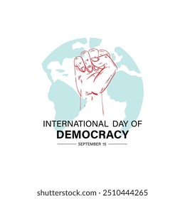 International Day of Democracy. Poster Concept.