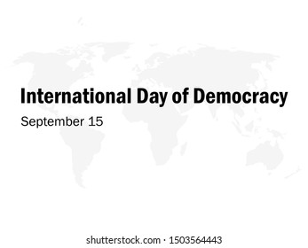 International Day of Democracy September 15 Awareness Image