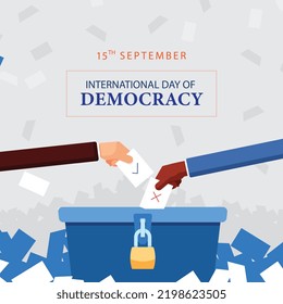 International day of democracy. A day to spread awareness of democracy.