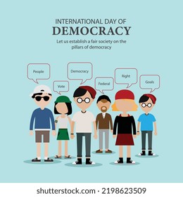 International day of democracy. A day to spread awareness of democracy.