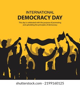 International day of democracy. A day to spread awareness of democracy.