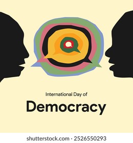 International Day of Democracy, spread awareness of democracy, September 15, Box vote, Creative Ads, Social media post, Equality, diversity, inclusion, elections, voting rights, banner, flyer