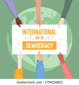 International Day of Democracy Vector Design