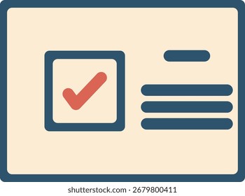 Ilustración de diseño plano de Vector del Día Internacional de la Democracia. ilustración de diseño plano de Vector de carta de votación
