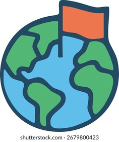 Ilustración de diseño plano de Vector del Día Internacional de la Democracia. ilustración de diseño plano de Vector mundial