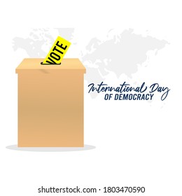 International Day of Democracy Vector Illustration