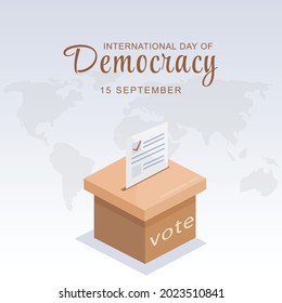 International Day Of Democracy, Vector Illustration Design.