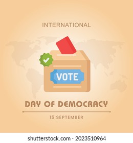 International Day of Democracy, Vector illustration design.
