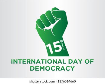 International Day of Democracy Vector Template Design. 5K