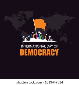 International day of democracy,September 15. illustration vector. Vote illustration vector.