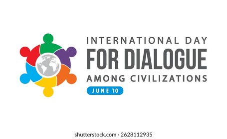 dia internacional para o diálogo entre civilizações vetor design conceito