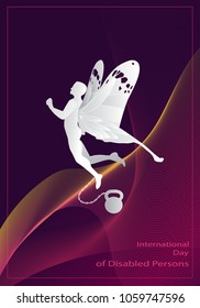 International Day of Disabled Persons card, banner, poster