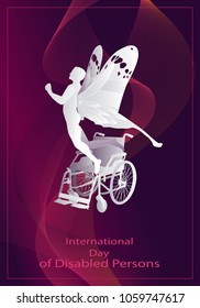International Day of Disabled Persons card, banner, poster