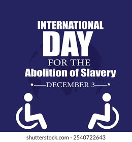 International Day of Disabled Persons. December 3, World Disability Day, poster and banner 