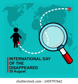 International Day Disappeared Poster Stock Vector (Royalty Free ...