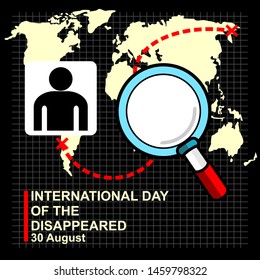 International Day Disappeared Poster Stock Vector (Royalty Free ...