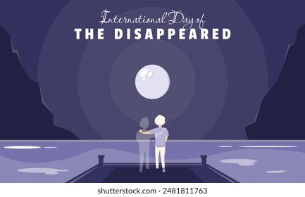 International Day of The Disappeared poster with remembering a lost friend