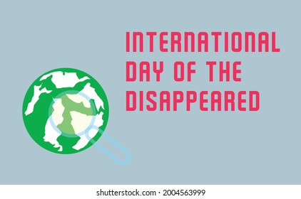 International Day of the Disappeared vector template
