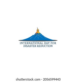 international day for disaster reduction concept. web banner design.illustration vector