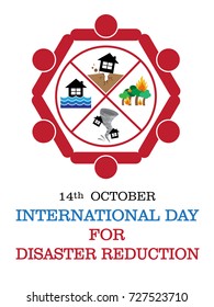 INTERNATIONAL DAY FOR DISASTER REDUCTION VECTOR BACKGROUND