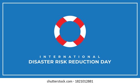 International Day for Disaster Risk Reduction. Vector illustration