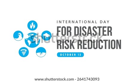 international day for disaster risk reduction vector concept design