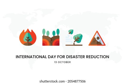 
International Day for Disaster Risk Reduction,13 October, Vector illustration design
