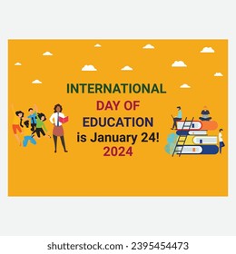 international day of education (24 January), 2024 banner Design for your business 