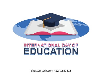 International Day of Education background. Vector illustration design.