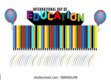 international day of education concept. illustration vector