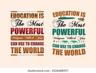 International Day of Education concept vector TShirt Design International literacy day Typography