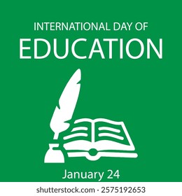 International Day of Education creative banner poster social media cover profile post design idea concept. International Education Day, Happy Teacher's Day