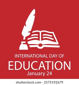 International Day of Education creative banner poster social media cover profile post design idea concept. International Education Day, Happy Teacher's Day