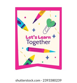 International Day of Education sticker. Happy International Education day celebration. January 24. Cartoon Vector illustration Template for sticker, Card, post.