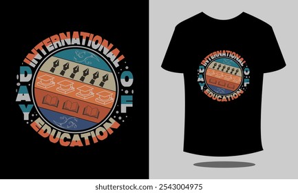 International day of education t-shirt designs