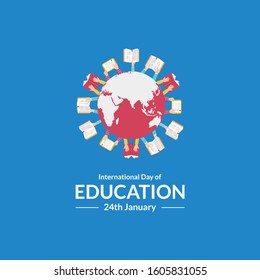 International Day Of Education Vector Illustration