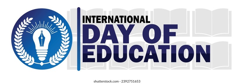 International Day Of Education Vector illustration. Suitable for greeting card, poster and banner.