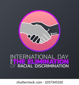 International Day For The Elimination Of Racial Discrimination Logo Icon Design, Vector Illustration