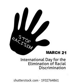 International Day Of The Elimination Of Racial Discrimination Vector