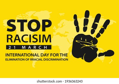 International Day for the Elimination of Racial Discrimination. creative design, concept, vector ,idea . Racial Discrimination day vector.