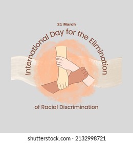 International Day For The Elimination Of Racial Discrimination Vector Background