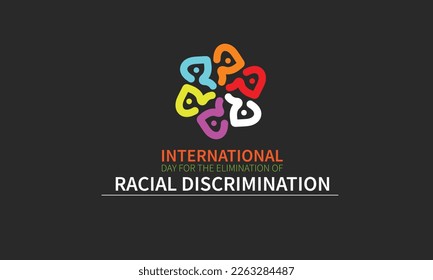 International Day for the Elimination of Racial Discrimination is observed annually on 21st March. for greeting card, poster, banner, template