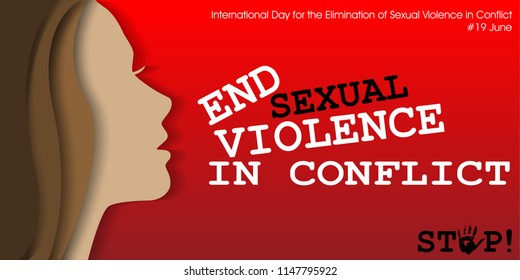 International Day Elimination Sexual Violence Conflict Stock Vector Royalty Free 1147795922 9218