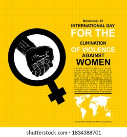 International day for the elimination of violence against women, poster
