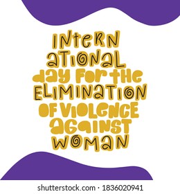 International Day For The Elimination Of Violence Against Women. Vector Stock Illustration Of Harassment, Stop Violence Against Women, Workplace Bullying Concept Poster.