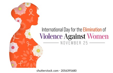 International Day for the Elimination of Violence against Women is observed every year on November 25 all across the world. Vector illustration
