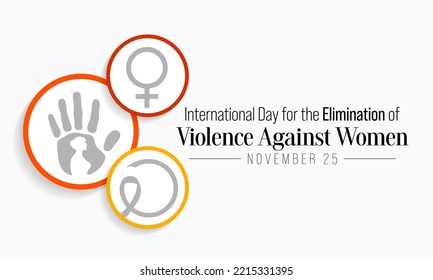 International Day for the Elimination of Violence against Women is observed every year on November 25 all across the world. Vector illustration