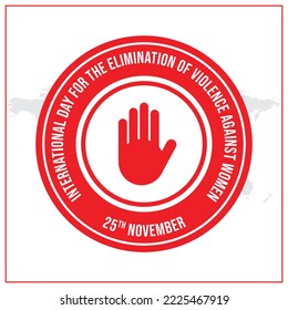 International Day for the Elimination of Violence Against Women, Design, Round, Vector, Eps, Editable, Template, 25th november, creative, typography, poster, banner. stop, domesti, violence, woman.