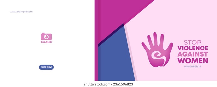 International Day For The Elimination Of Violence Against Women. Design for presentations, backgrounds, banners, posters, covers
