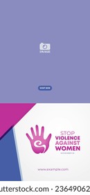 International Day For The Elimination Of Violence Against Women. Design for presentations, backgrounds, banners, posters, covers